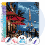 40x50cm - Maré de Saudade - Kit Pintura com Cristais