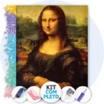 Monalisa de Da Vinci - Kit Pintura com Cristais