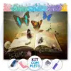 O Livro de Borboletas - Kit Pintura com Cristais