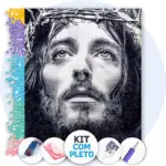 O Sacrifício de Jesus - Kit Pintura com Cristais