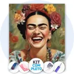 O Sorriso de Frida - Kit Pintura com Cristais