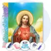 Sagrado Coração de Jesus - Kit Pintura com Cristais