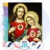 Sagrados Corações Jesus e Maria - Kit Pintura com Cristais