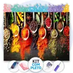 Temperos da Cozinha - Kit Pintura com Cristais