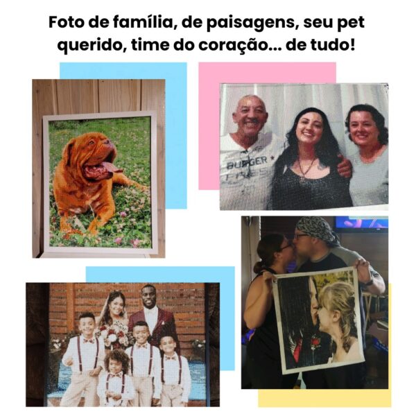 Sua Foto em Pintura com Cristais (Personalizada)
