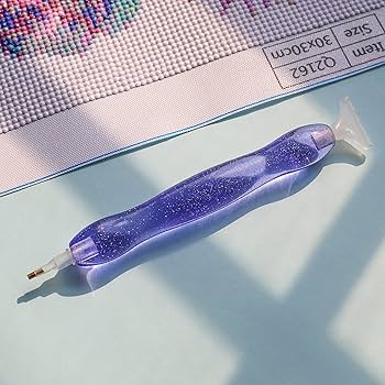 Caneta Ergonômica Roxa + Acessórios Facilitadores