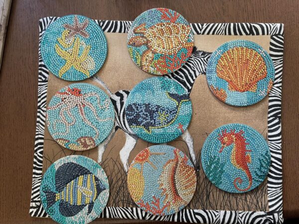 Version 1.0.0 8 Peças – Oceano – Kit Porta-copos