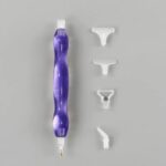 Caneta Ergonômica Roxa + Acessórios Facilitadores