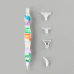 Caneta Ergonômica Colorida + Acessórios Facilitadores