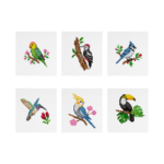 Pássaros 1 - Kit Mini Pintura com Cristais