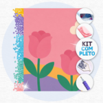 Rosas Petit – Kit Pintura com Cristais