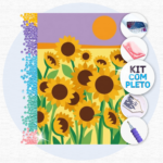 Girassois no Campo – Kit Pintura com Cristais