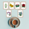 Flores 1 - Kit Mini Pintura com Cristais