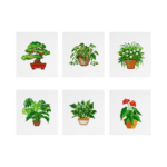 Plantas de Casa 1 - Kit Mini Pintura com Cristais
