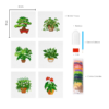 Plantas de Casa 1 - Kit Mini Pintura com Cristais