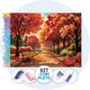 Template Telas (1) Caminho no Outono – Kit Pintura com Cristais