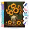 Arranjo de Girassóis – Kit Pintura com Cristais