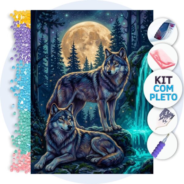 capa-a2c099afe1b243a9 Lobos Sob Luar – Kit Pintura com Cristais