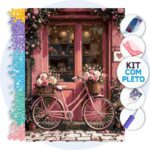 Bicicleta Florir de Primavera – Kit Pintura com Cristais