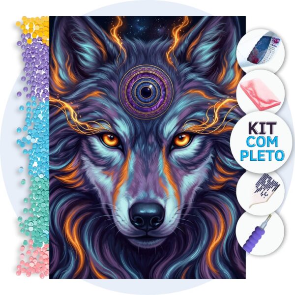 capa-e5a41f9d00dc48ed Lobo Cósmico Místico – Kit Pintura com Cristais