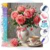 Rosas em Vaso – Kit Pintura com Cristais
