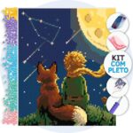 O Pequeno Príncipe e Raposa – Kit Pintura com Cristais