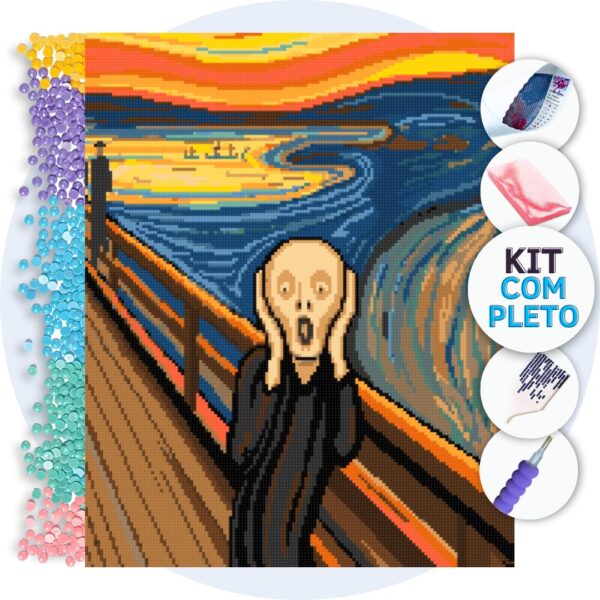 obra-o-grito-capa O Grito – Edvard Munch – Kit Pintura com Cristais