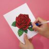 Flores 1 - Kit Mini Pintura com Cristais