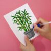 Plantas de Casa 2 - Kit Mini Pintura com Cristais