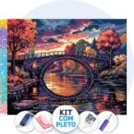 Ponte Circular no Outono – Kit Pintura com Cristais
