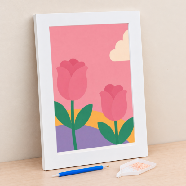 5 Rosas – Kit Porta-retrato em Cristais
