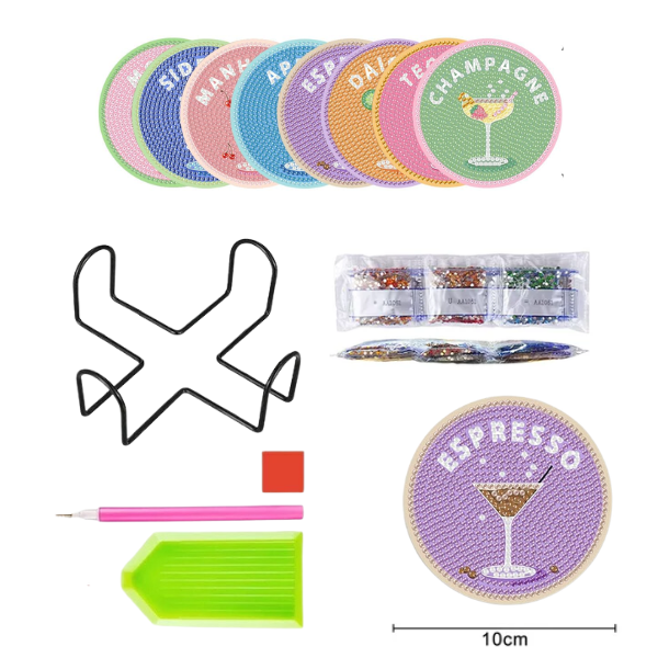TELAS P PUBLICAR(22) 8 Peças – Coquetéis – Kit Porta-copos