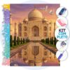 Taj Mahal ao Pôr do Sol – Kit Pintura com Cristais