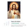 Sagrado Coração de Jesus – Kit Pintura com Cristais