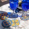 4 Peças – Azulejos Portugueses – Kit Porta-copos