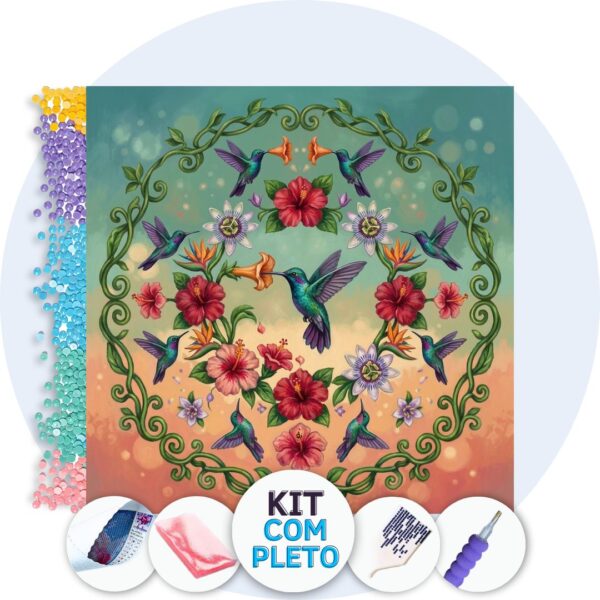 mandala-beija-flores-e-hibiscos-capa Mandala Beija Flores e Hibiscos – Kit Pintura com Cristais