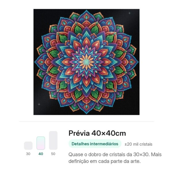 Mandala de Pétalas Vibrantes – Kit Pintura com Cristais