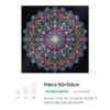 Mandala de Pétalas Vibrantes – Kit Pintura com Cristais