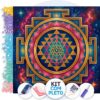 Mandala Sri Yantra Cósmico – Kit Pintura com Cristais