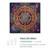 Mandala Sri Yantra Cósmico – Kit Pintura com Cristais