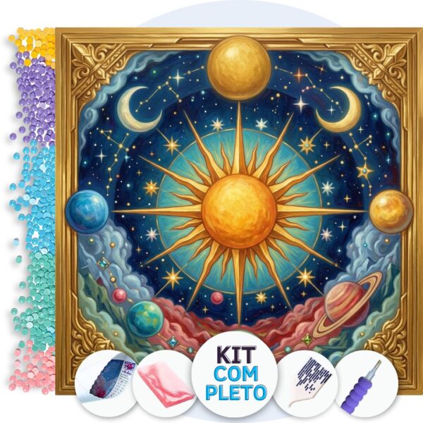 Alinhamento dos Astros – Kit Pintura com Cristais