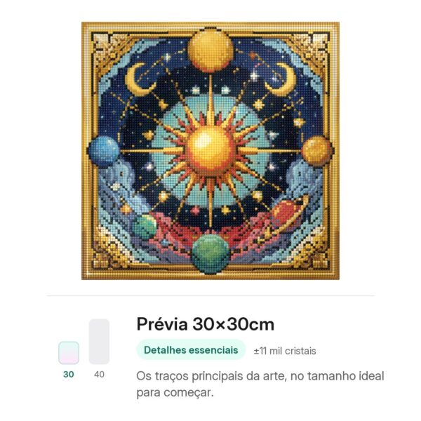 Alinhamento dos Astros – Kit Pintura com Cristais
