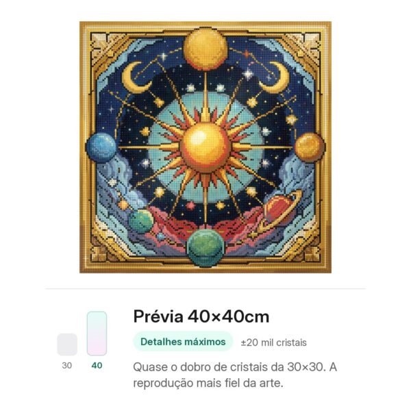 Alinhamento dos Astros – Kit Pintura com Cristais
