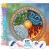 Mandala dos Quatro Elementos – Kit Pintura com Cristais
