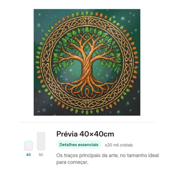 produto-23077-mockup-40x40cm Raízes da Árvore Mística – Kit Pintura com Cristais