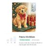 Cachorro Filhote No Natal – Kit Pintura com Cristais