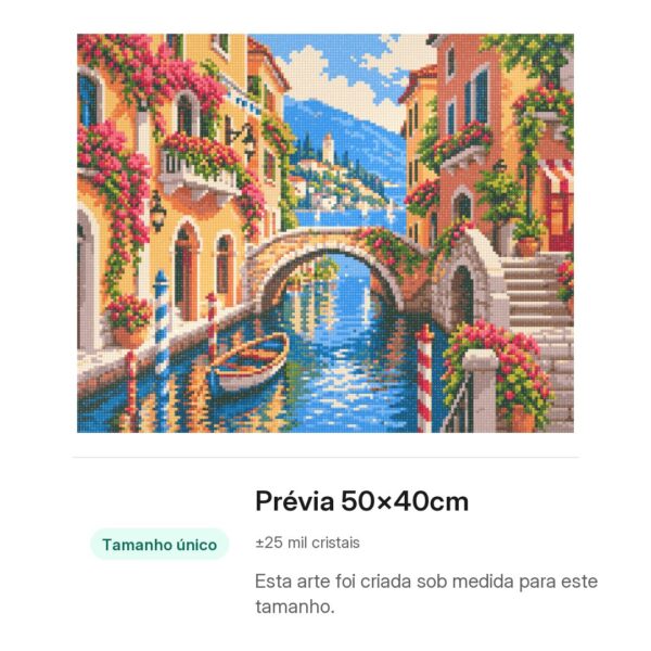 Canais De Veneza – Kit Pintura com Cristais
