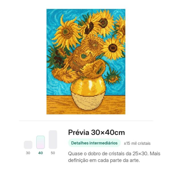 girassois-de-van-gogh-mockup-30x40cm-1 Van Gogh Girassóis – Kit Pintura com Cristais