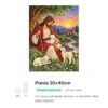 jesus-o-bom-pastor-mockup-30x40cm Jesus o Bom Pastor e suas Ovelhas – Kit Pintura com Cristais
