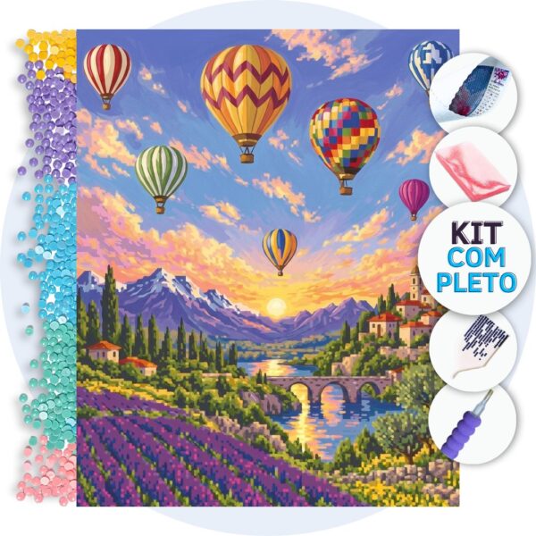 produto-25531-capa Céu de Balões Coloridos - Kit Pintura com Cristais